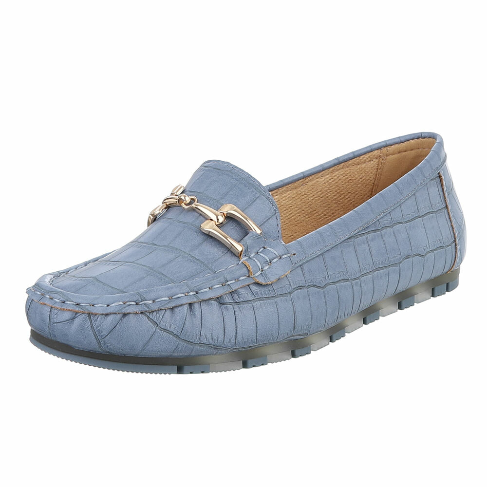 Blauwe Mocassin