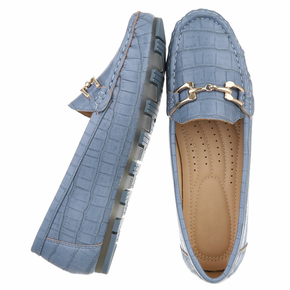Blauwe Mocassin