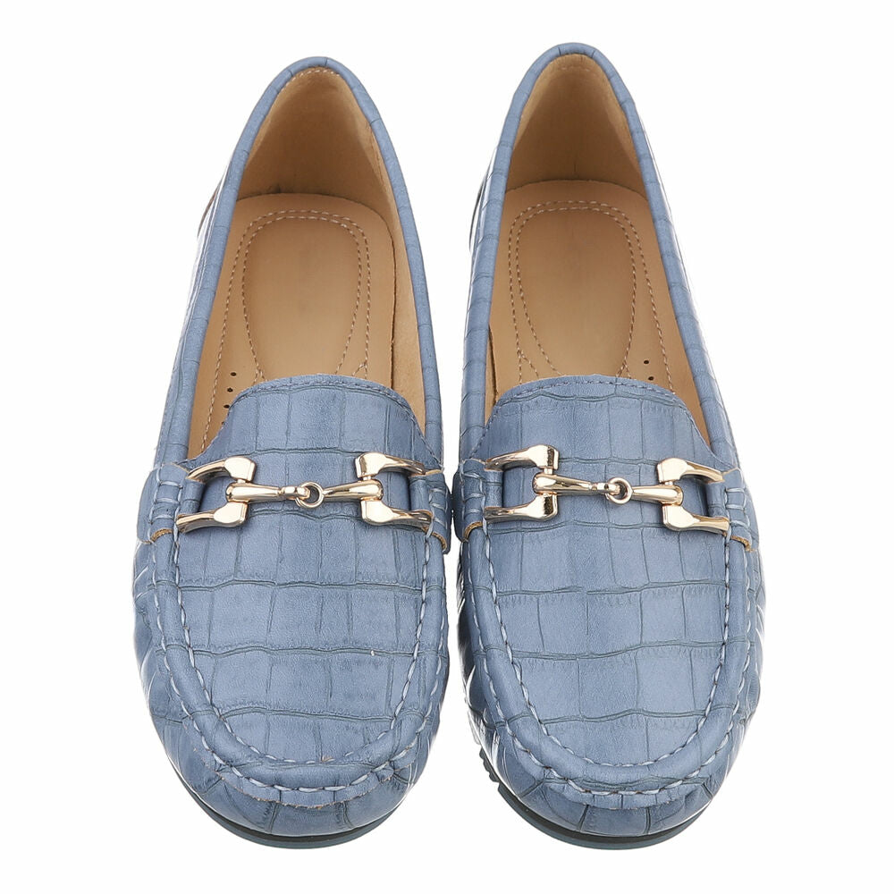 Blauwe Mocassin