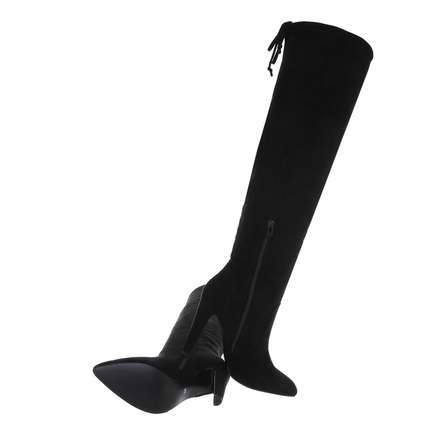 Overknee Laars – Zwart