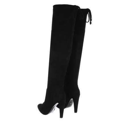 Overknee Laars – Zwart