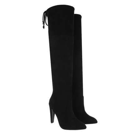 Overknee Laars – Zwart
