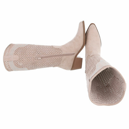 Western & Bikerboot – Beigesuède