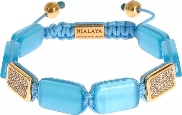 NIALAYA Armband – Blauw & Goud