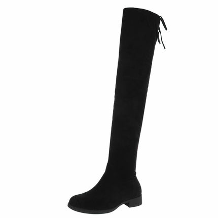 Overknee Laars – Zwart