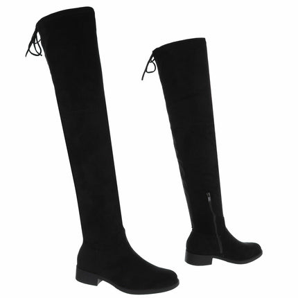 Overknee Laars – Zwart