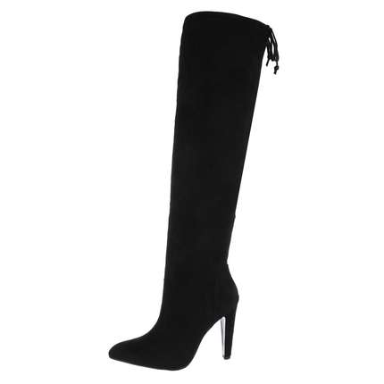 Overknee Laars – Zwart
