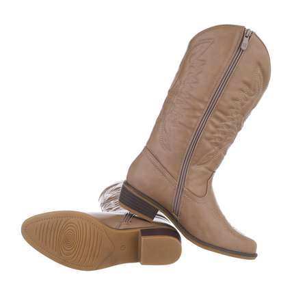 Western & Biker Boot – Khaki