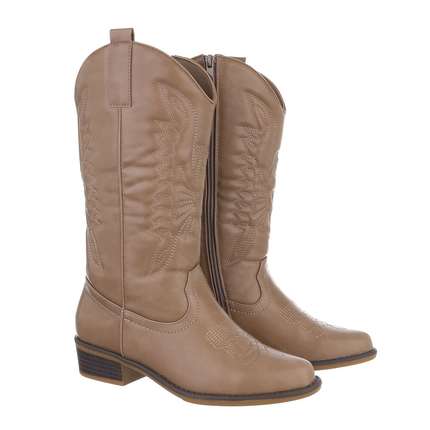Western & Biker Boot – Khaki