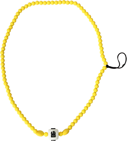 Dolce & Gabbana – Yellow Beaded DG Logo Charm Necklace