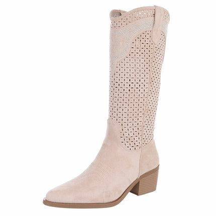 Western & Bikerboot – Beigesuède