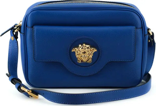 Versace Camera Case Bag – Blauw Kalfslee
