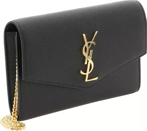 Leather Chain Wallet – Saint Laurent