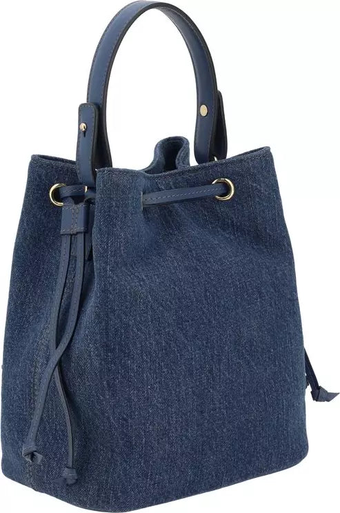 Versace Bucket Bag – Denim & Goudaccenten