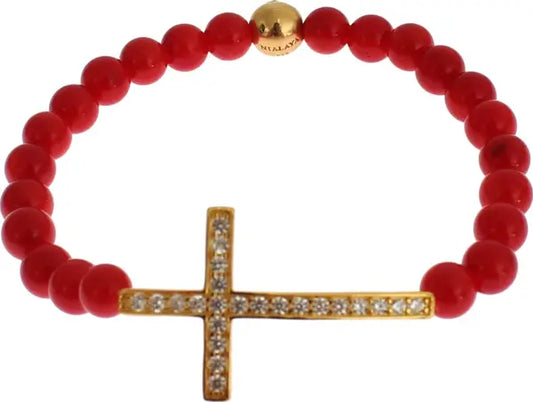 NIALAYA Armband – Goud & Rood